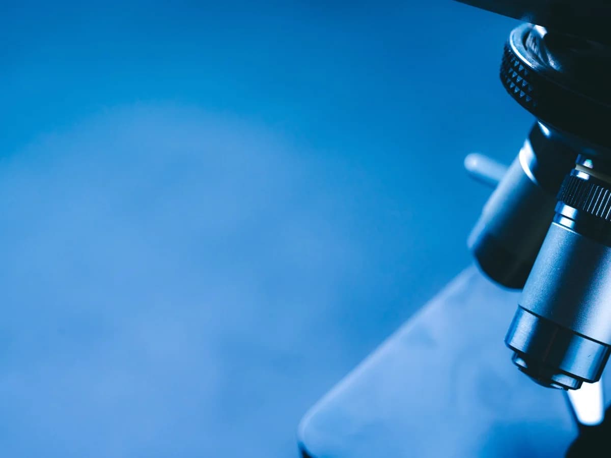 Gros plan sur un microscope illustrant la recherche.